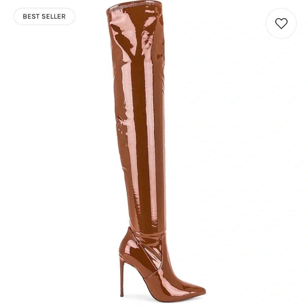New Steve Madden Womens pleather thigh high boots 7-7.5